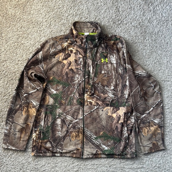 EUC Men’s Under Armour RealTree Xtra Camo Fleece Scent Control Jacket Size 2XL - Picture 1 of 10